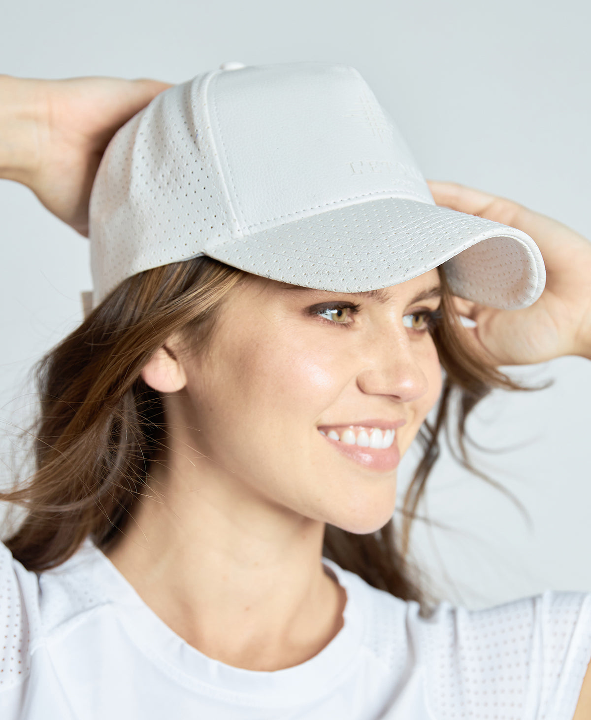 PERFORATED LEATHER HAT