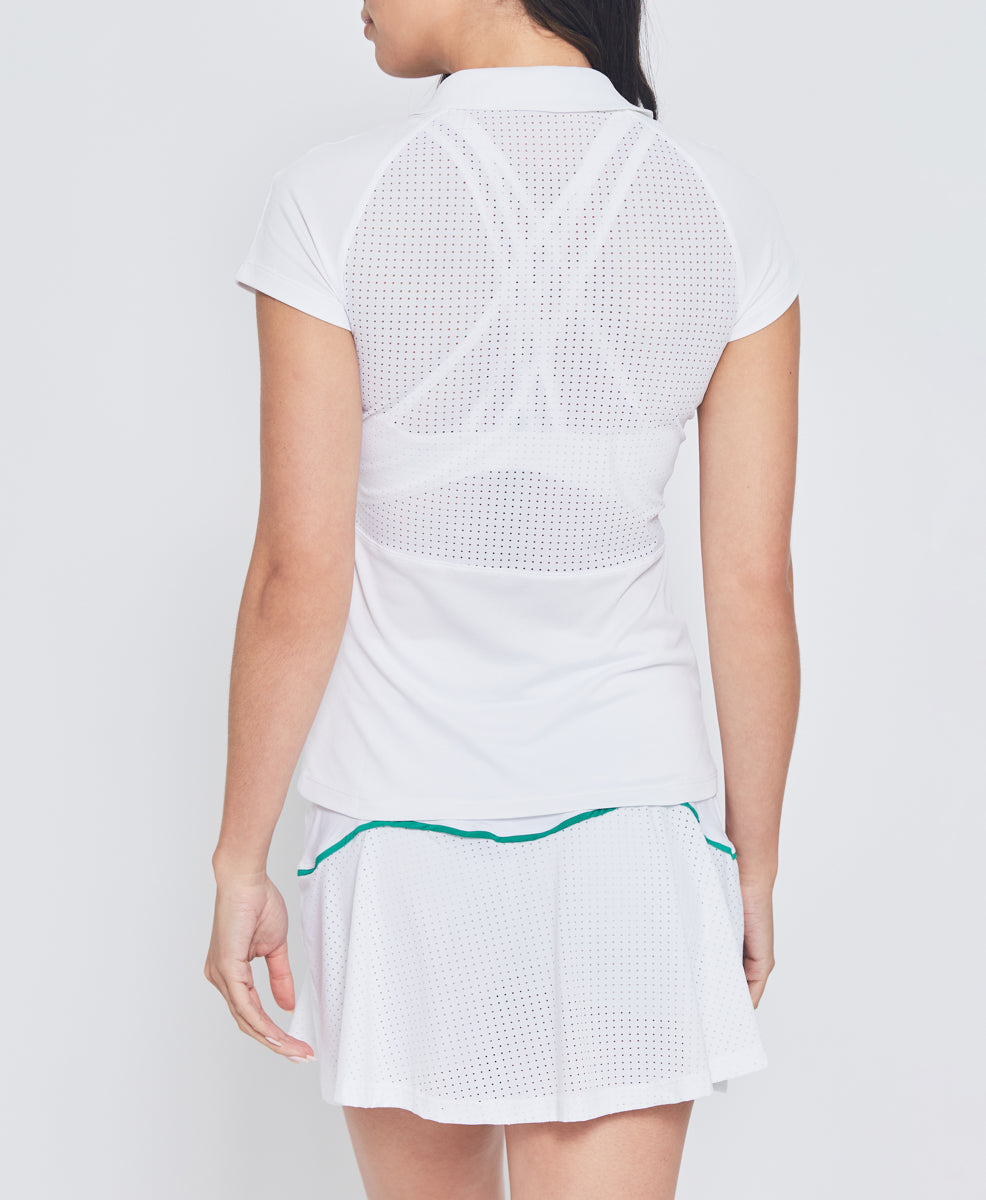 MESH ZIP PERFORMANCE POLO